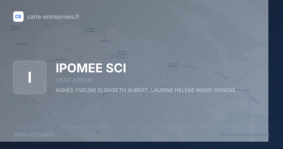 IPOMEE SCI — 932343924 — fiche entreprise
