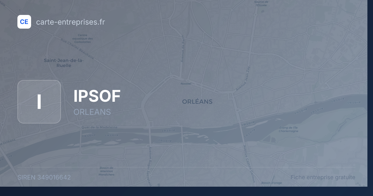 IPSOF — 349016642 — fiche entreprise