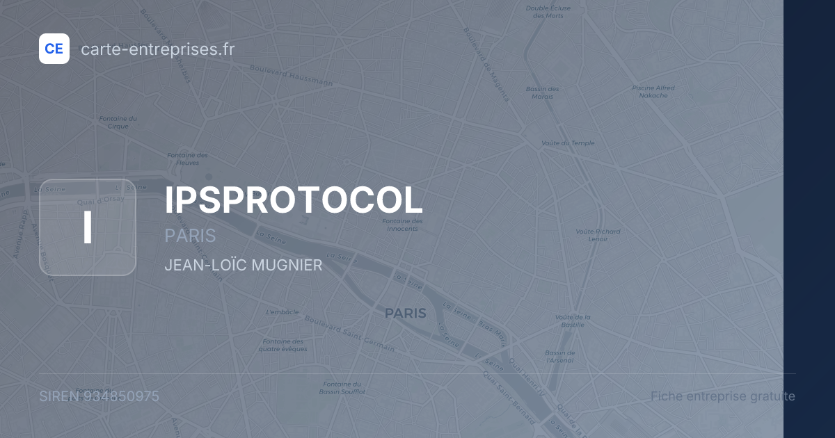 IPSPROTOCOL — 934850975 — fiche entreprise