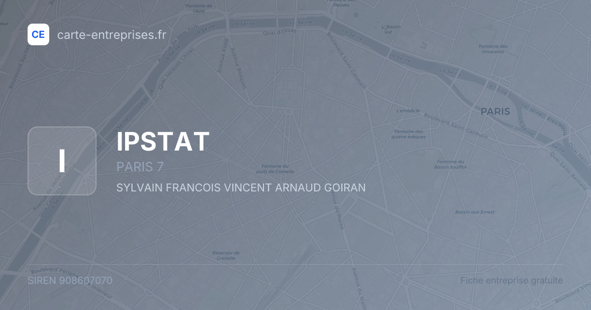IPSTAT — 908607070 — fiche entreprise
