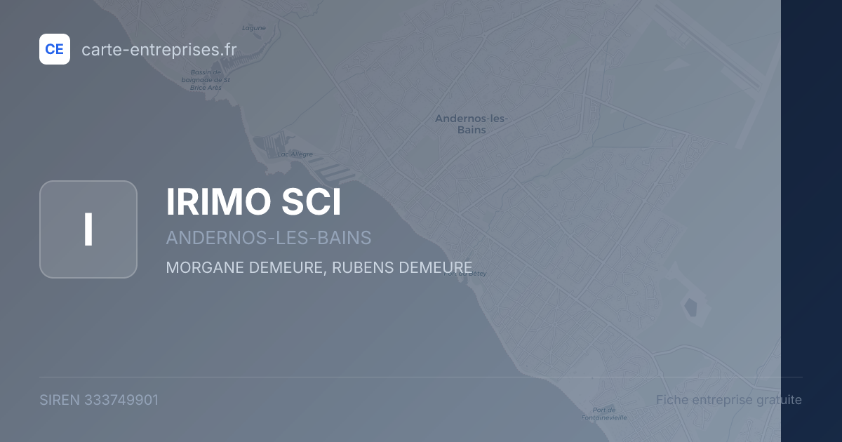 IRIMO SCI — 333749901 — fiche entreprise