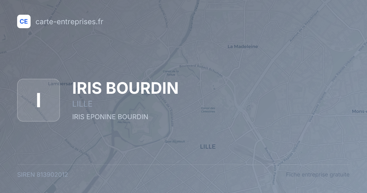 IRIS BOURDIN — 813902012 — fiche entreprise