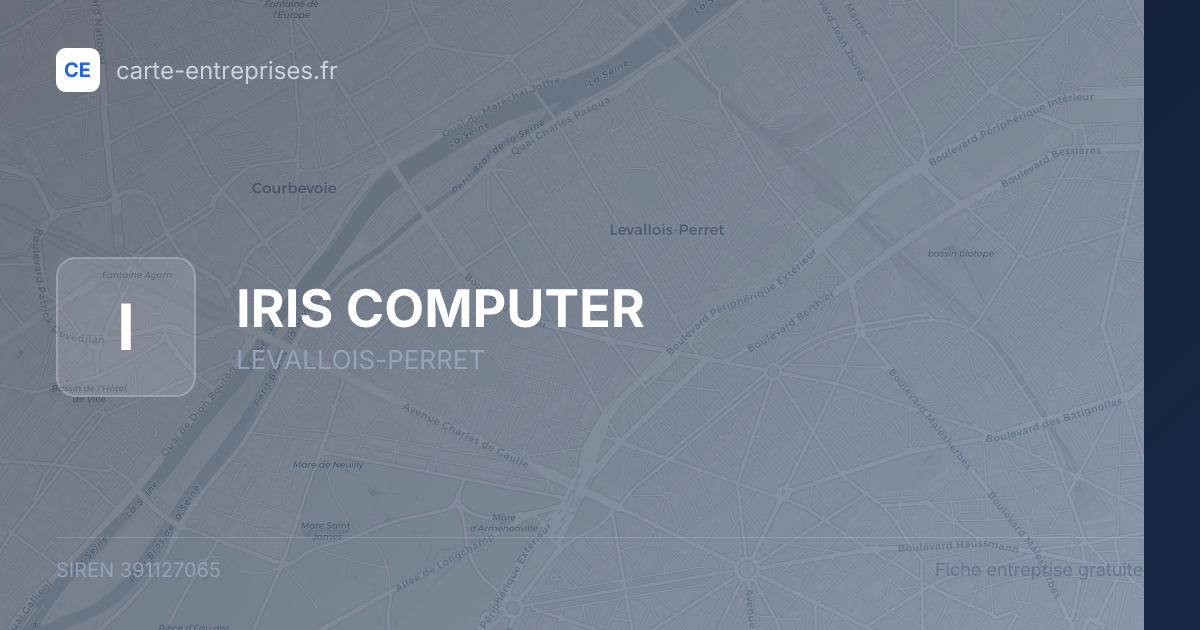 IRIS COMPUTER — 391127065 — fiche entreprise