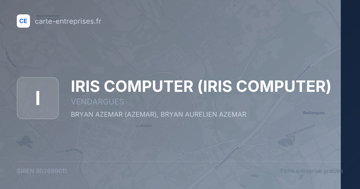 IRIS COMPUTER — 802699611 — fiche entreprise