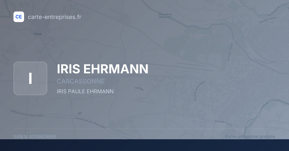 IRIS EHRMANN — 400663688 — fiche entreprise