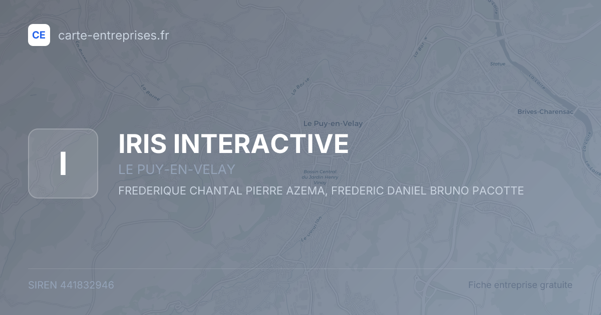IRIS INTERACTIVE — 441832946 — fiche entreprise