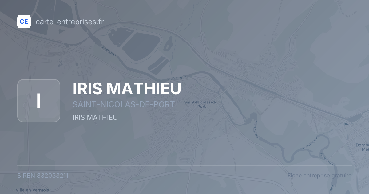 IRIS MATHIEU — 832033211 — fiche entreprise