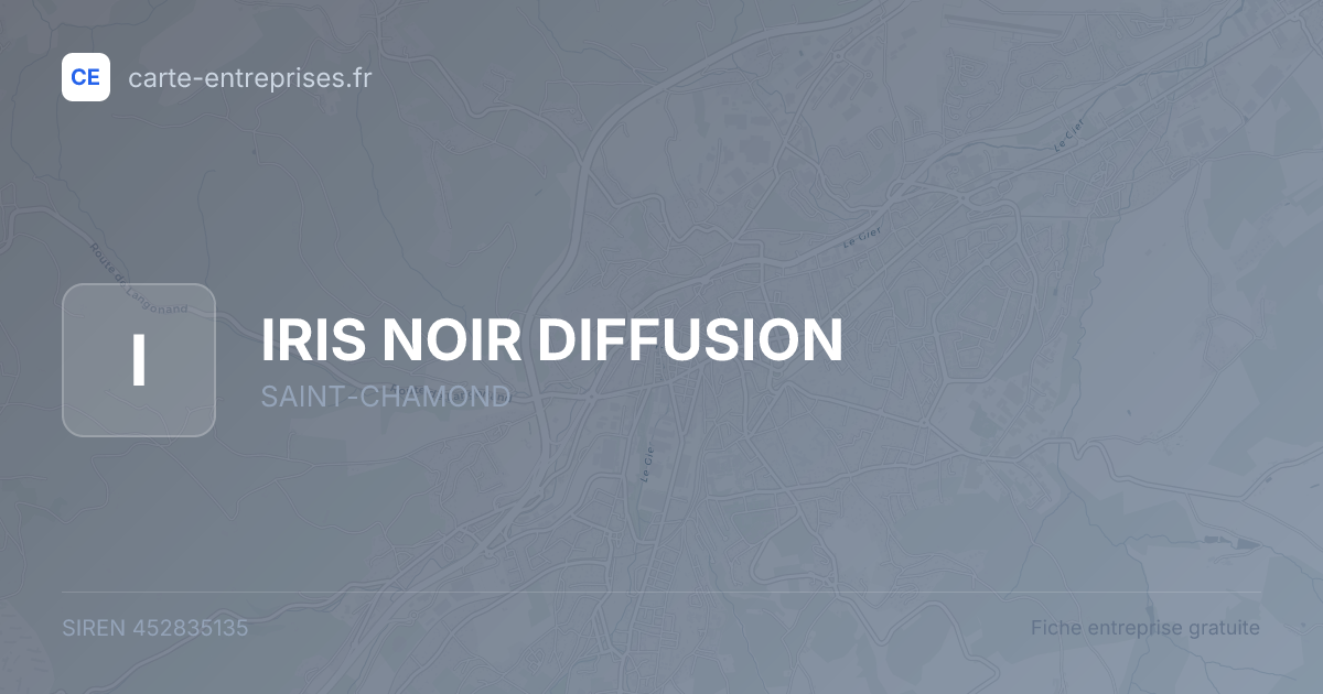 IRIS NOIR DIFFUSION — 452835135 — fiche entreprise