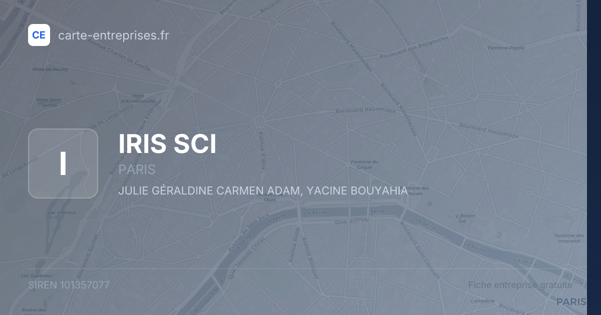 IRIS SCI — 101357077 — fiche entreprise