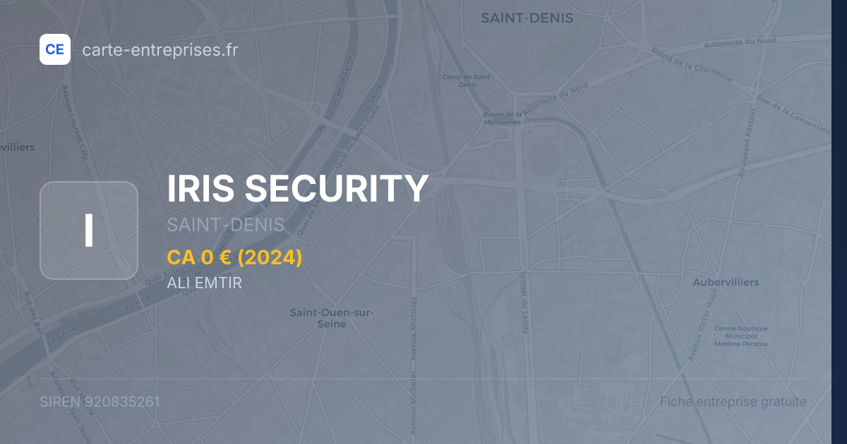 IRIS SECURITY — 920835261 — fiche entreprise