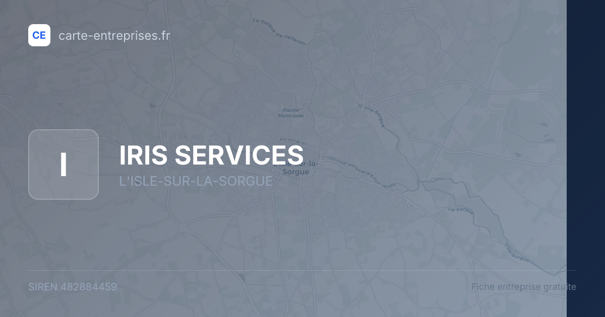 IRIS SERVICES — 482884459 — fiche entreprise