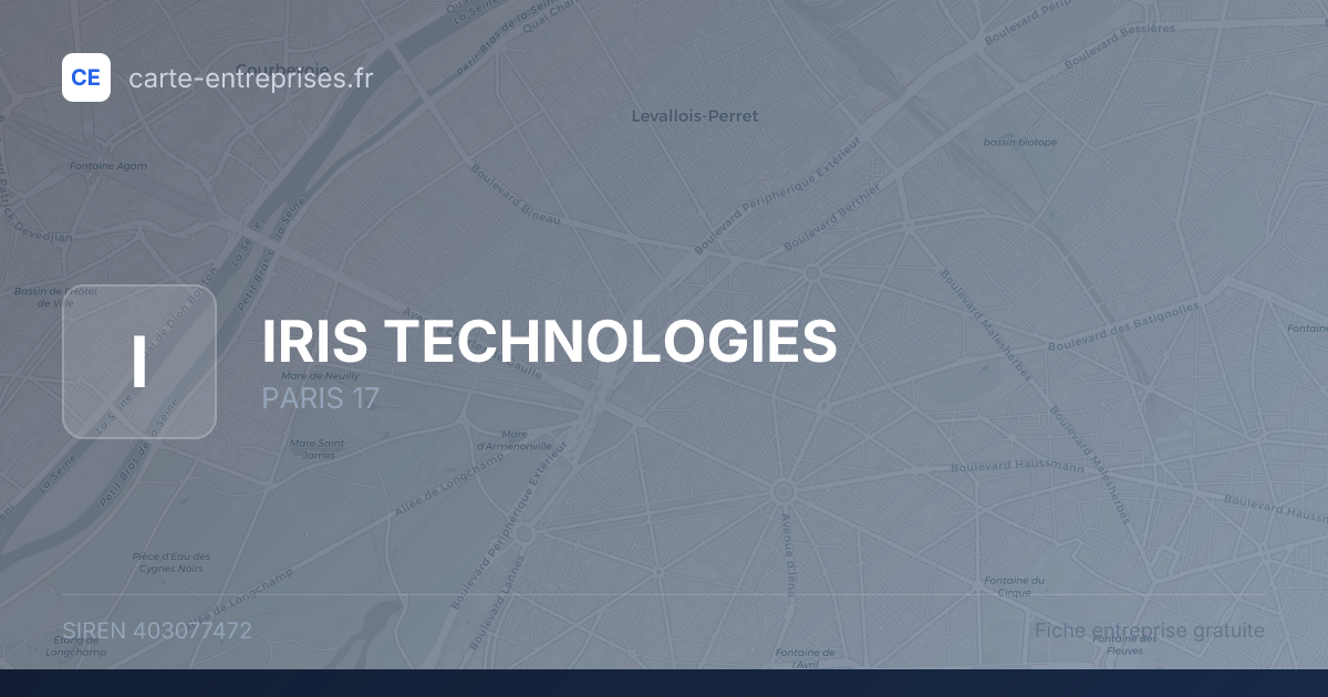 IRIS TECHNOLOGIES — 403077472 — fiche entreprise