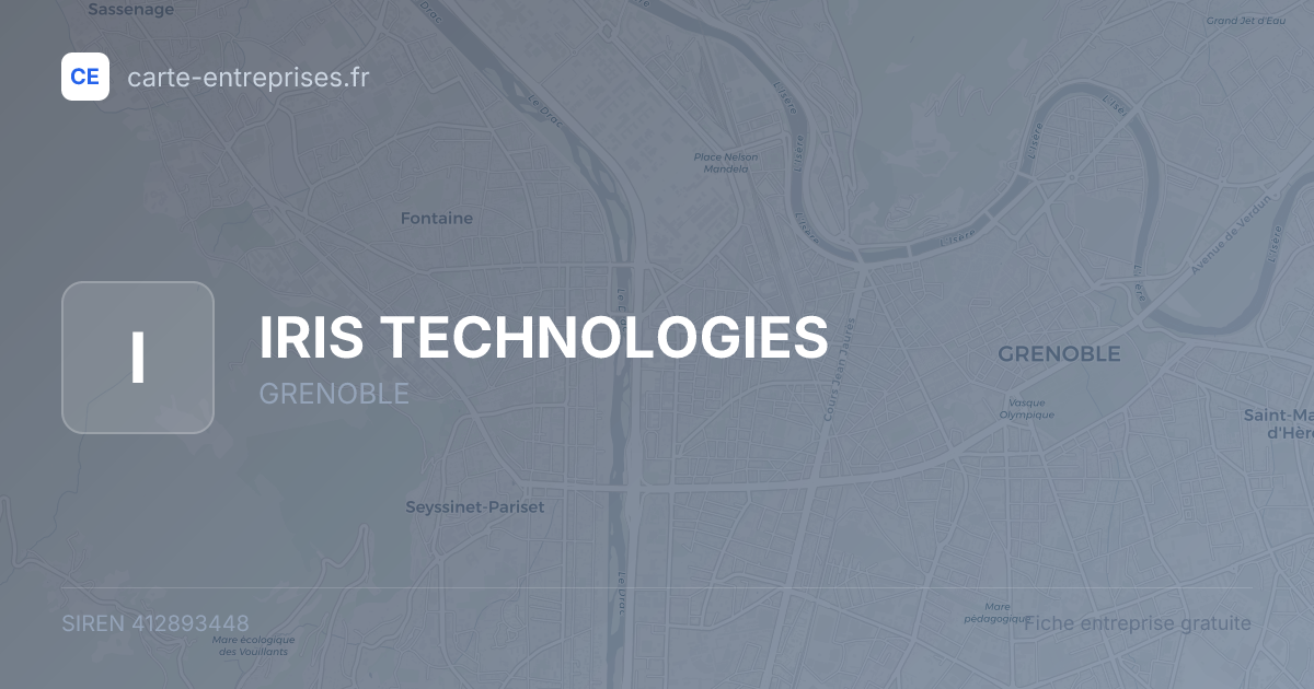 IRIS TECHNOLOGIES — 412893448 — fiche entreprise