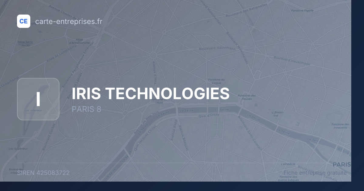 IRIS TECHNOLOGIES — 425083722 — fiche entreprise