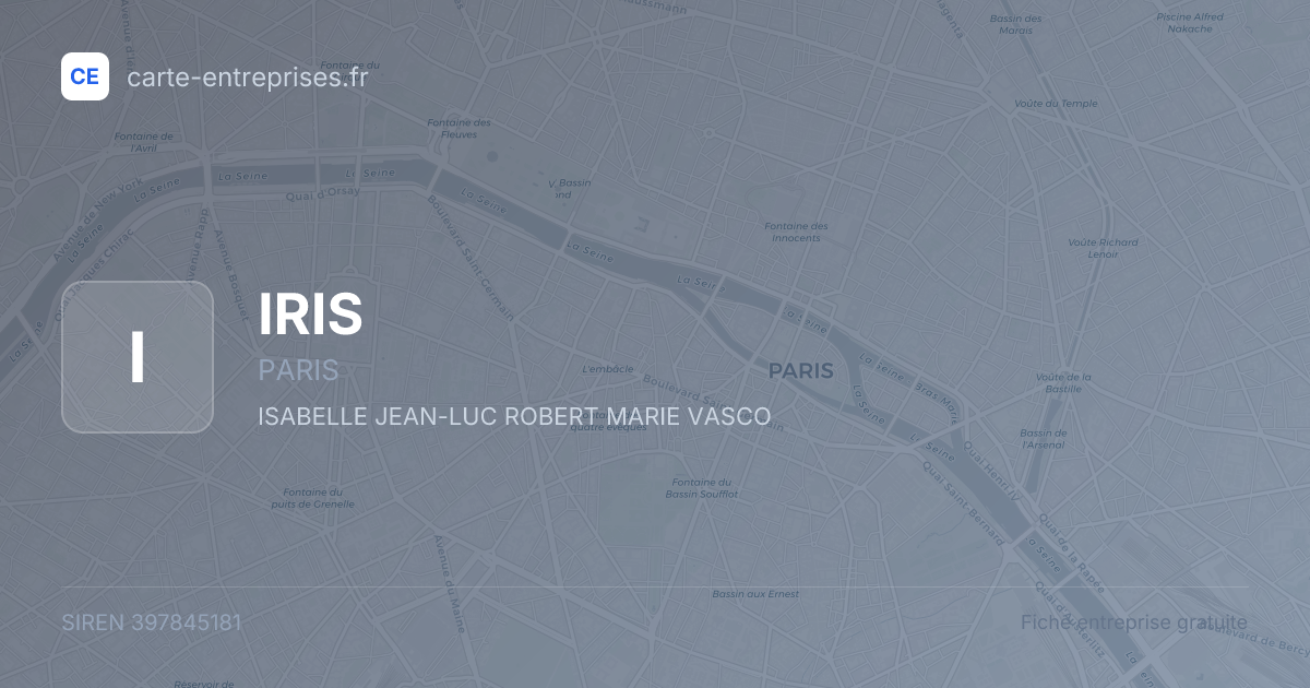 IRIS — 397845181 — fiche entreprise