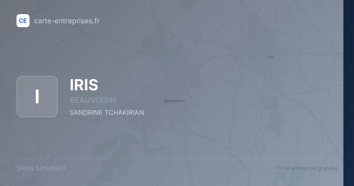 IRIS — 531596831 — fiche entreprise