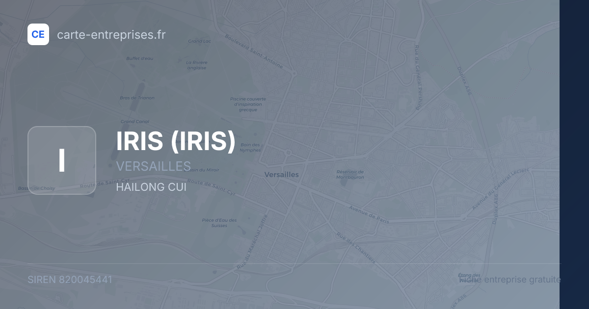 IRIS — 820045441 — fiche entreprise