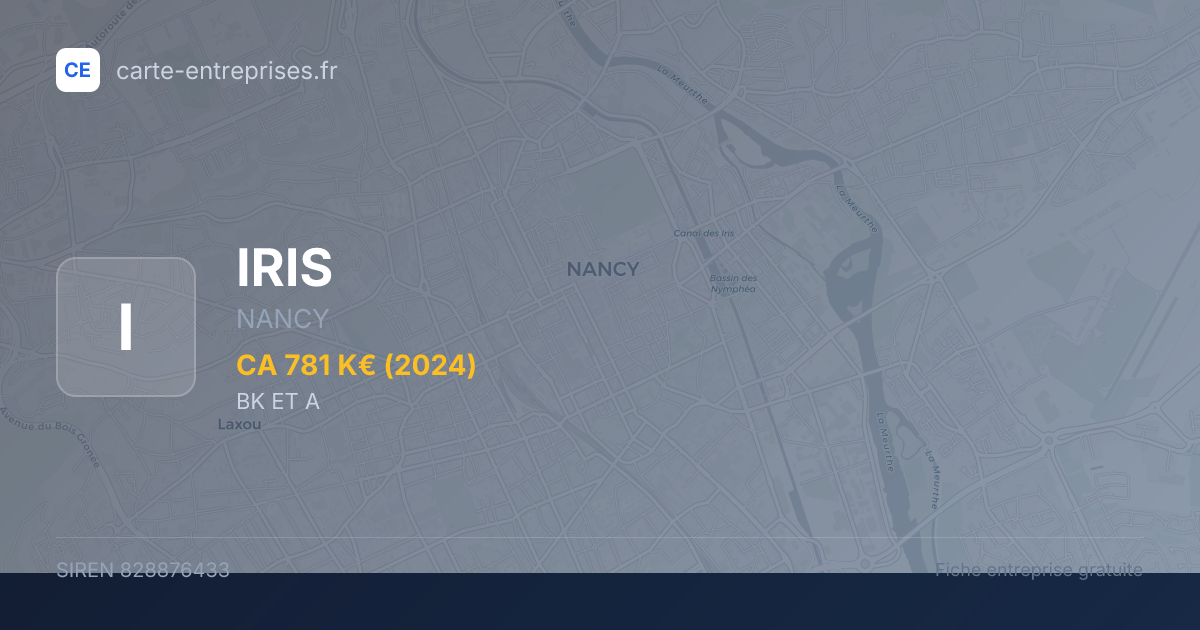 IRIS — 828876433 — fiche entreprise