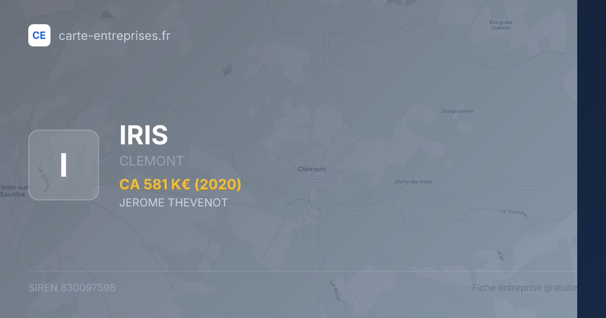 IRIS — 830097598 — fiche entreprise