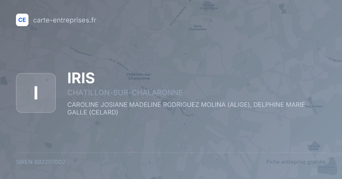 IRIS — 892207002 — fiche entreprise