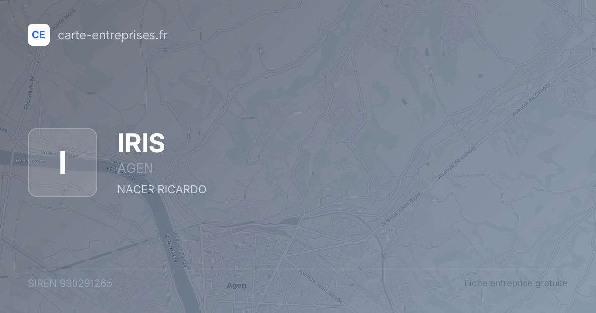 IRIS — 930291265 — fiche entreprise