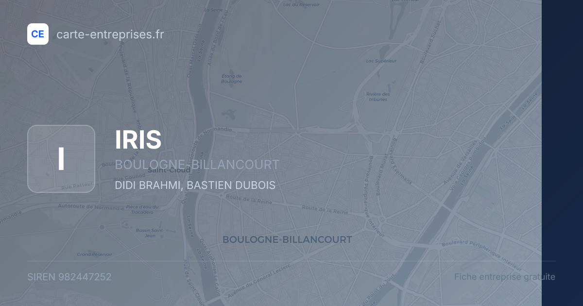 IRIS — 982447252 — fiche entreprise
