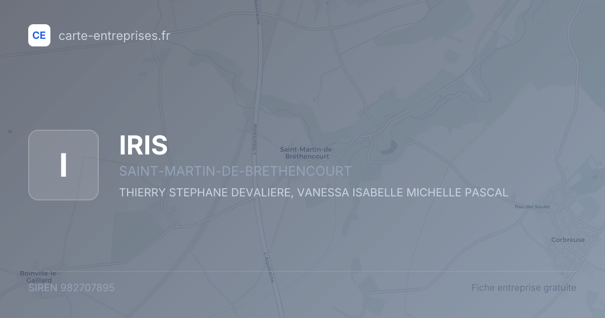 IRIS — 982707895 — fiche entreprise