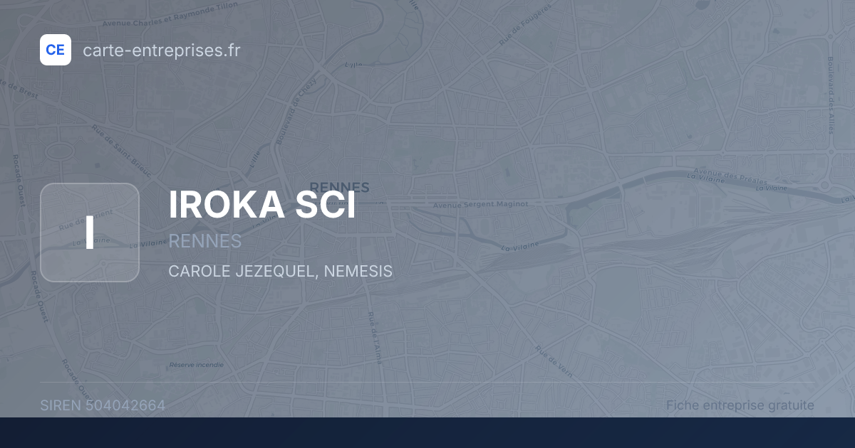 IROKA SCI — 504042664 — fiche entreprise