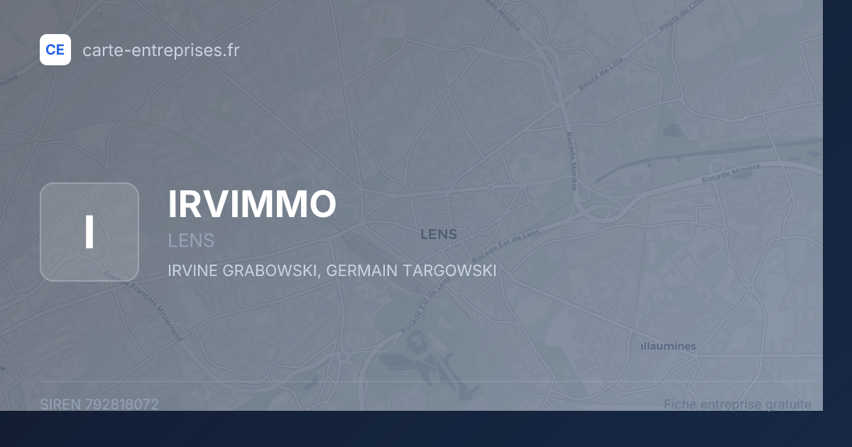 IRVIMMO — 792818072 — fiche entreprise