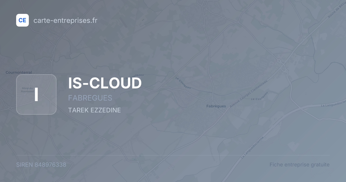 IS-CLOUD — 848976338 — fiche entreprise