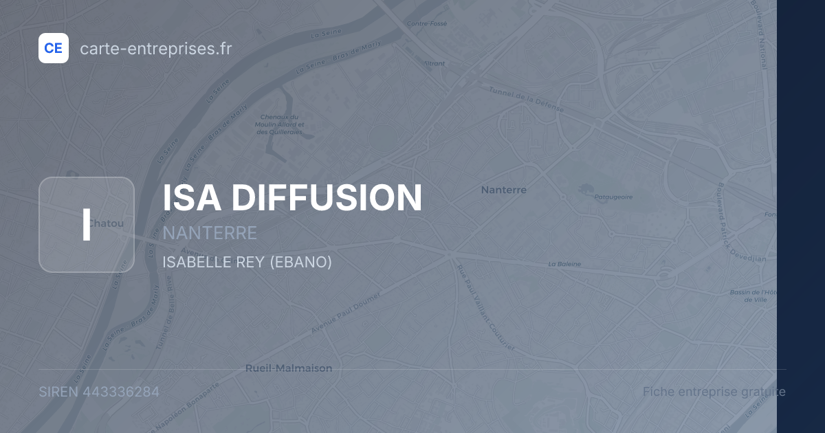 ISA DIFFUSION — 443336284 — fiche entreprise