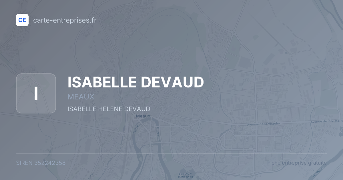 ISABELLE DEVAUD — 352242358 — fiche entreprise