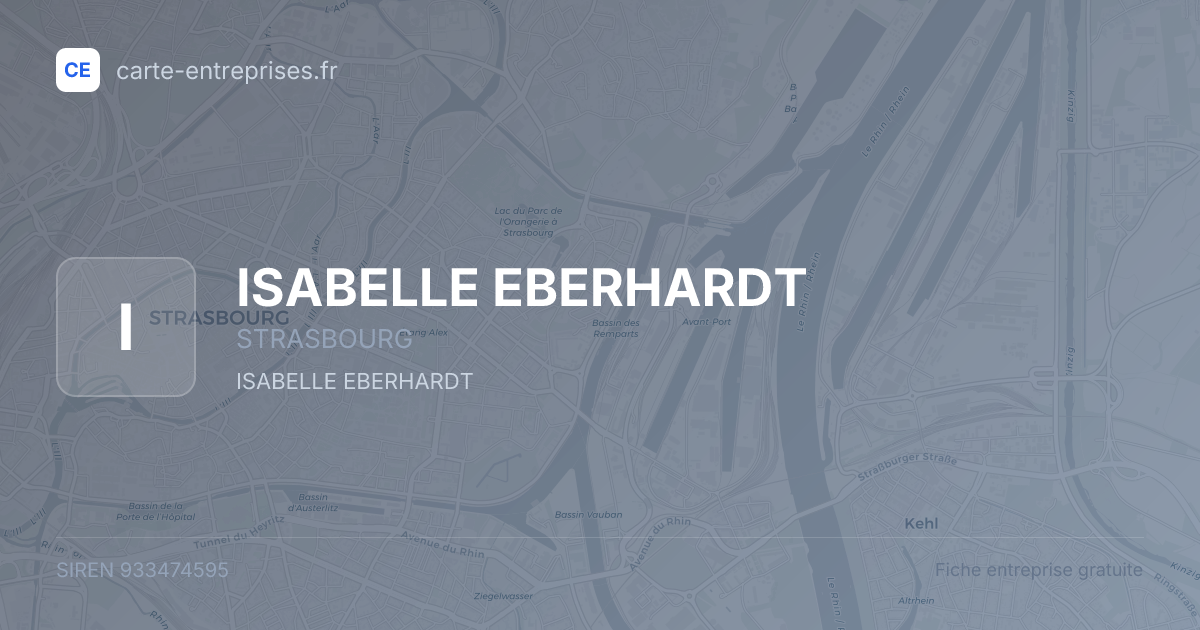 ISABELLE EBERHARDT — 933474595 — fiche entreprise