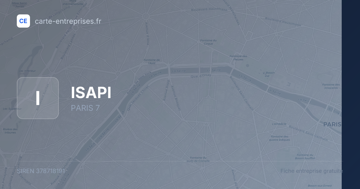 ISAPI — 378718191 — fiche entreprise