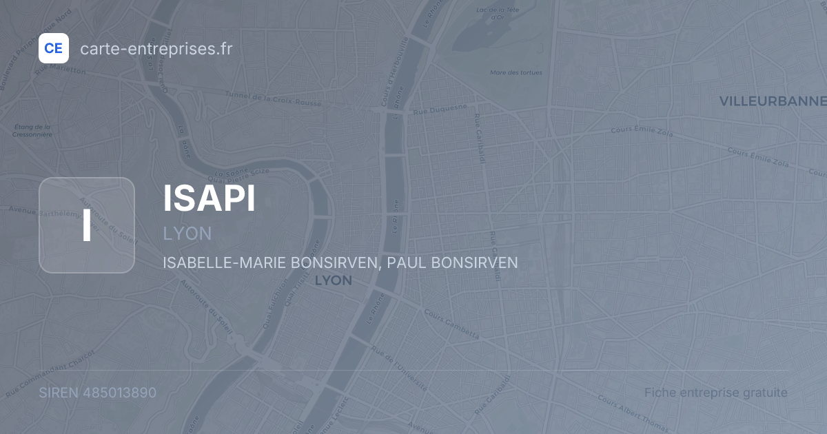 ISAPI — 485013890 — fiche entreprise