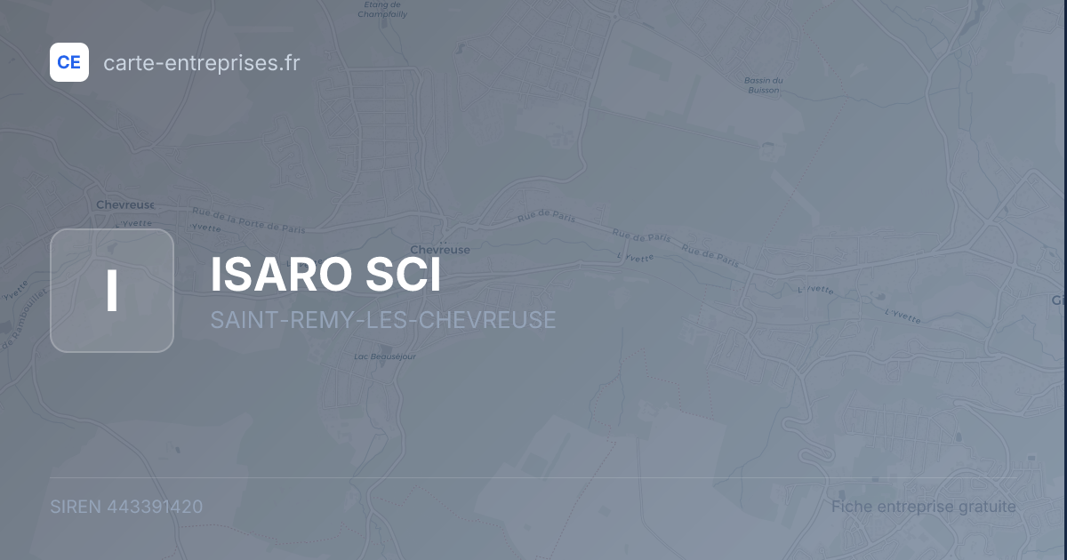 ISARO SCI — 443391420 — fiche entreprise