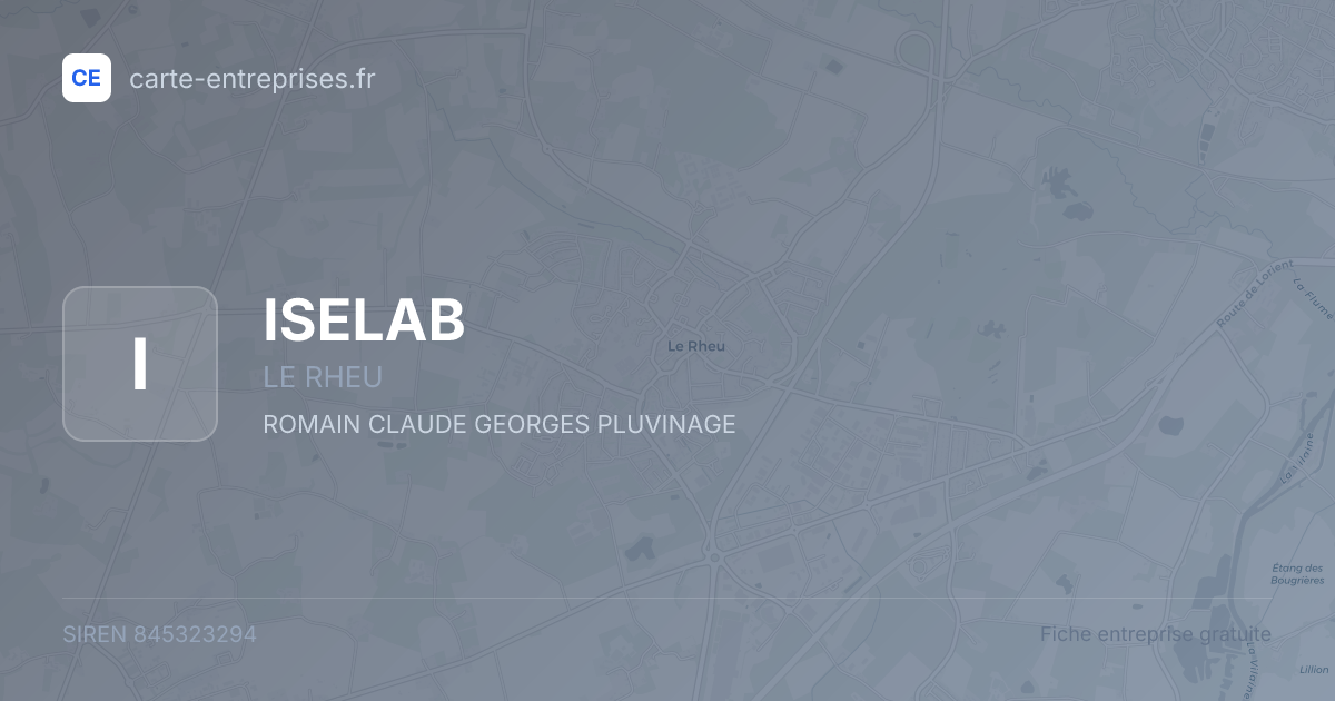 ISELAB — 845323294 — fiche entreprise