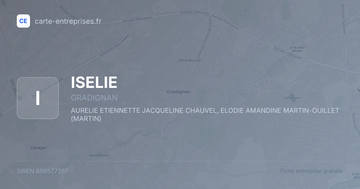 ISELIE — 898577267 — fiche entreprise