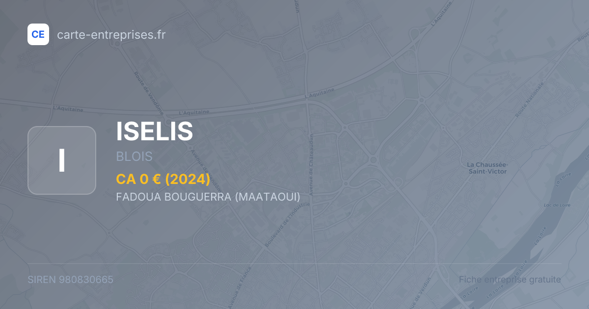 ISELIS — 980830665 — fiche entreprise