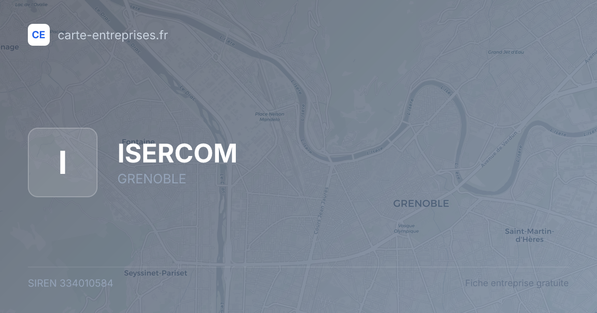 ISERCOM — 334010584 — fiche entreprise