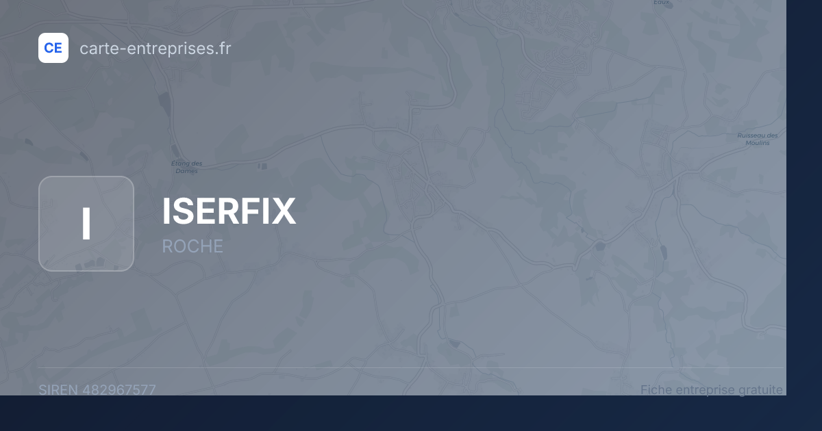 ISERFIX — 482967577 — fiche entreprise