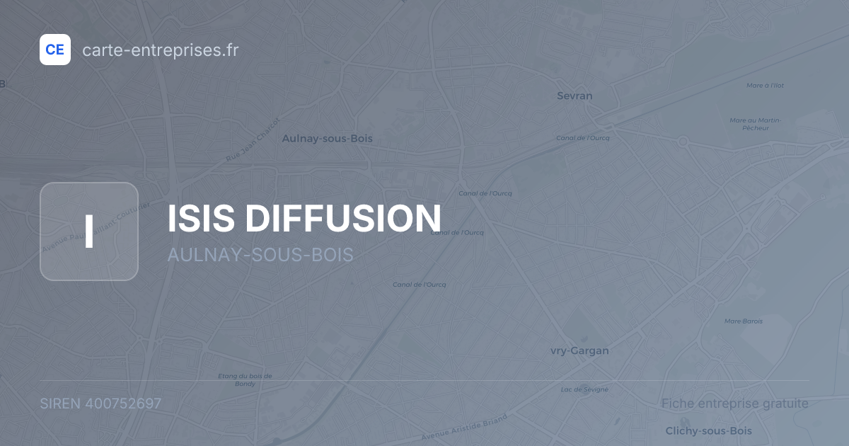 ISIS DIFFUSION — 400752697 — fiche entreprise