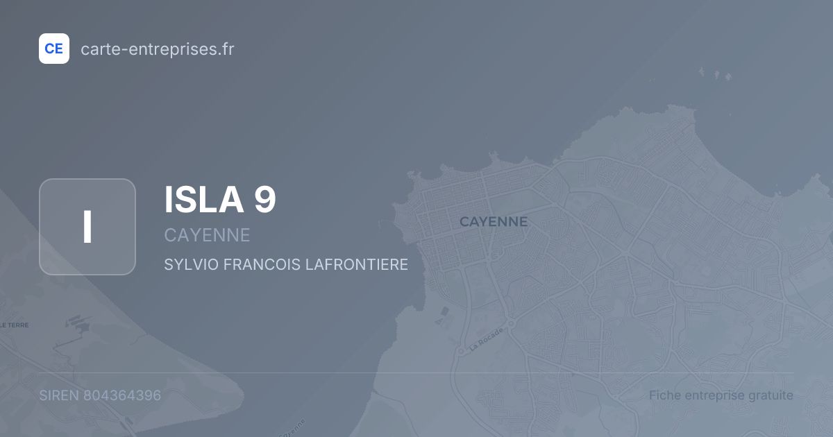 ISLA 9 — 804364396 — fiche entreprise