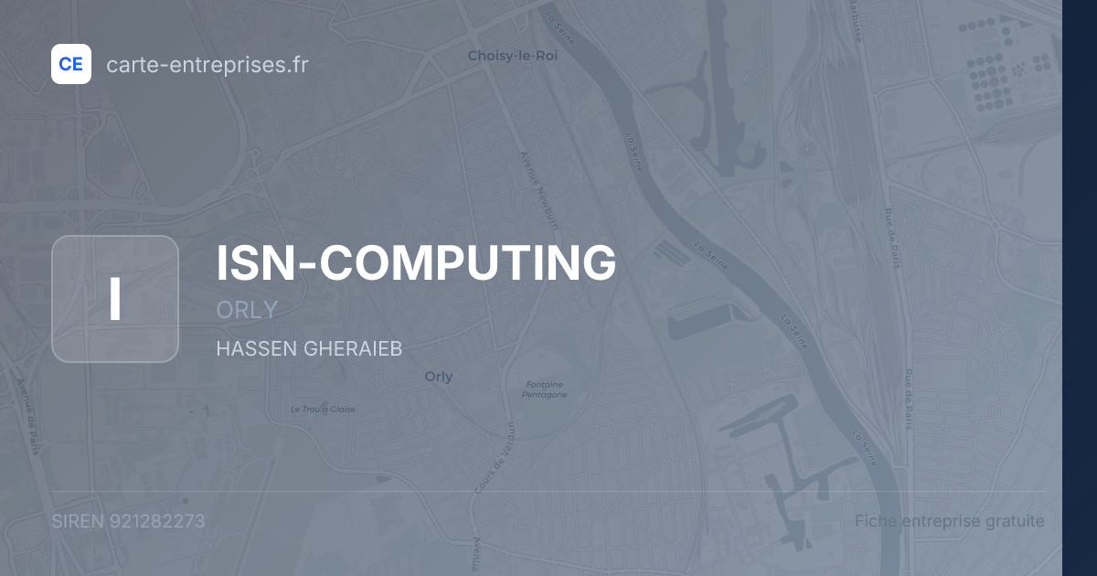 ISN-COMPUTING — 921282273 — fiche entreprise