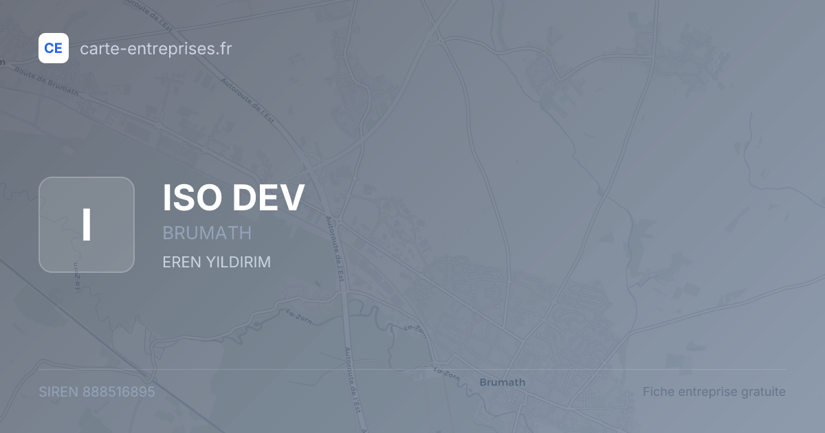 ISO DEV — 888516895 — fiche entreprise