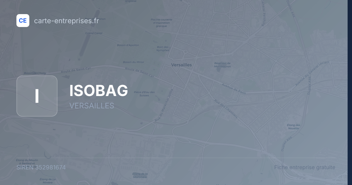 ISOBAG — 352981674 — fiche entreprise