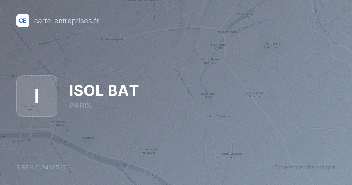 ISOL BAT — 513402537 — fiche entreprise