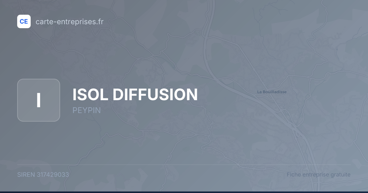 ISOL DIFFUSION — 317429033 — fiche entreprise
