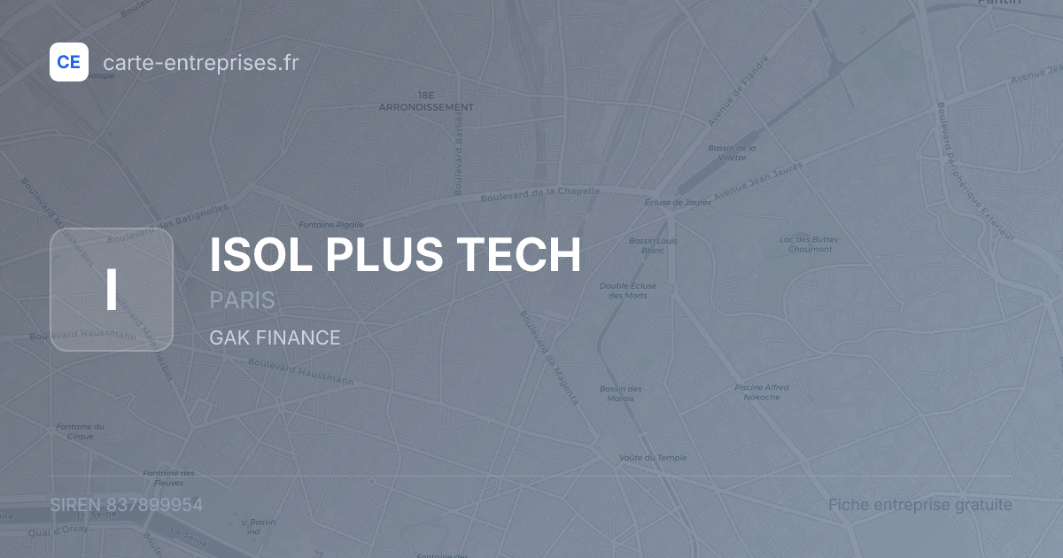 ISOL PLUS TECH — 837899954 — fiche entreprise