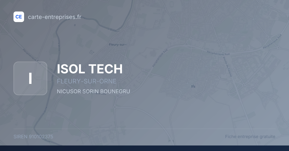ISOL TECH — 910102375 — fiche entreprise